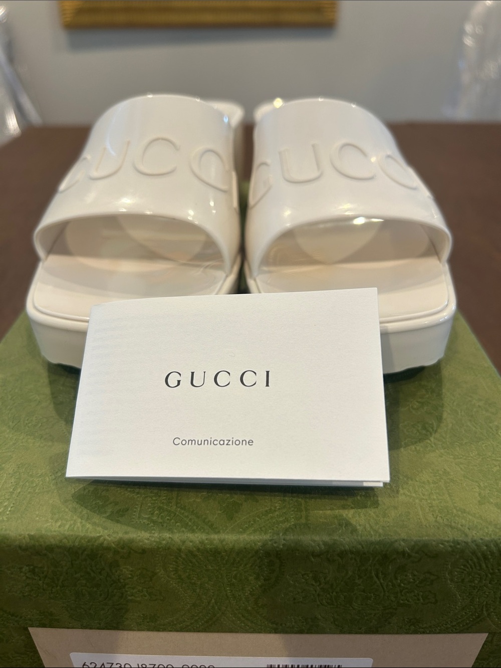 Gucci White Pool Slides - Picture 5 of 5